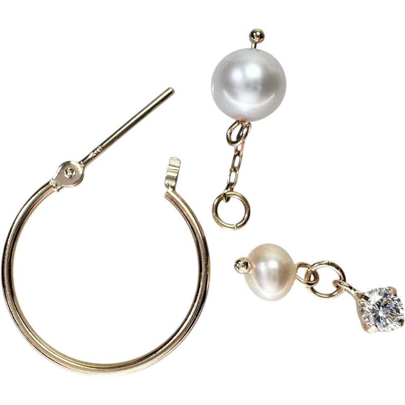 フープ 淡水真珠 3.7～5.5ｍｍ 透明石 ピアス K18PGピンクゴールド 18金 1.6g レディース
【中古】【真子質店】【NN】




【IDMa】