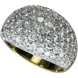 14号【Damiani/ダミアーニ】 パヴェ ダイヤモンド リング・指輪 K18ゴールド 18金/K18WGホワイトゴールド 18金 7.2g レディース 【中古】【真子質店】【BL】 【IYMox】