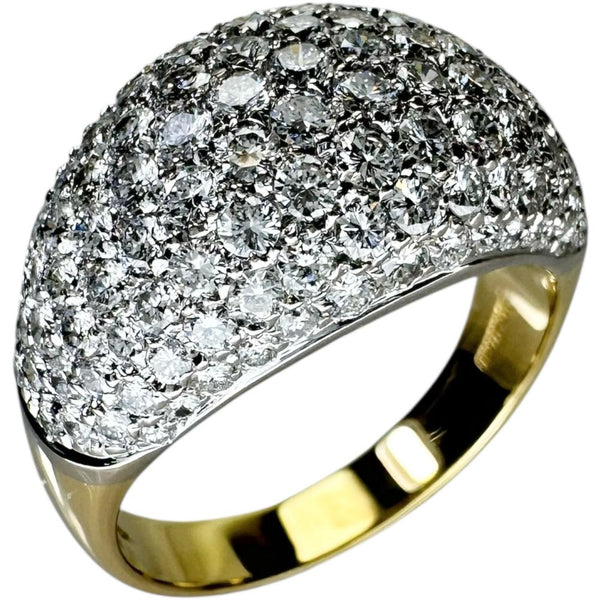 14号【Damiani/ダミアーニ】 パヴェ ダイヤモンド リング・指輪 K18ゴールド 18金/K18WGホワイトゴールド 18金 7.2g レディース 【中古】【真子質店】【BL】 【IYMox】