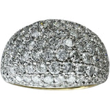 14号【Damiani/ダミアーニ】 パヴェ ダイヤモンド リング・指輪 K18ゴールド 18金/K18WGホワイトゴールド 18金 7.2g レディース 【中古】【真子質店】【BL】 【IYMox】