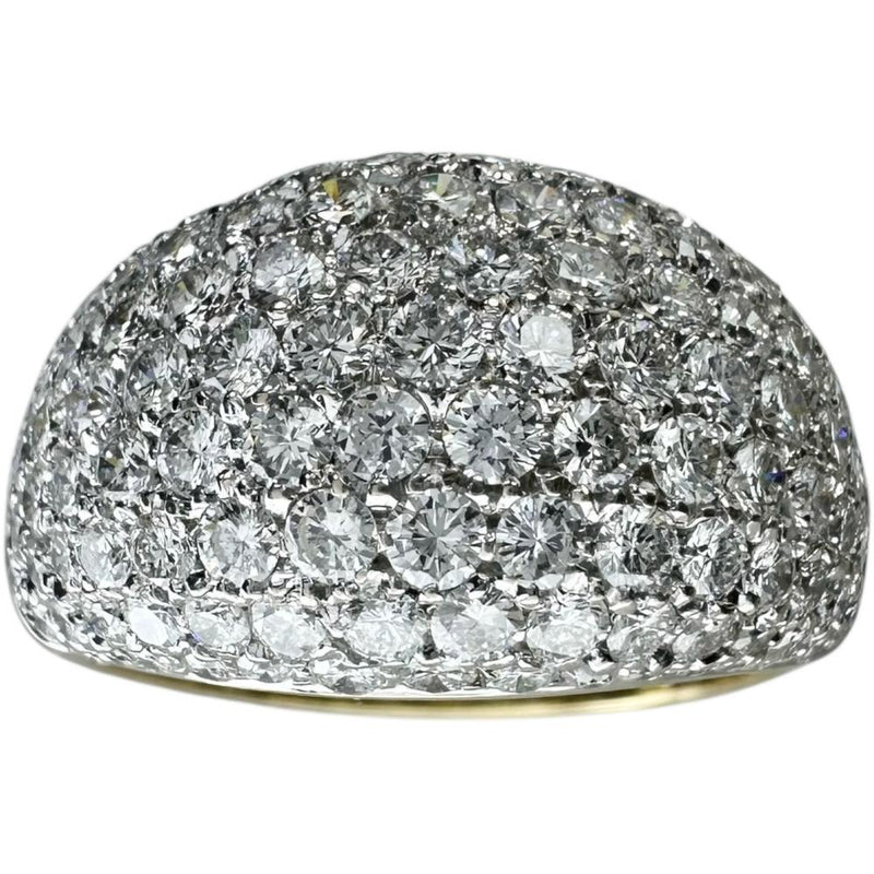 14号【Damiani/ダミアーニ】 パヴェ ダイヤモンド リング・指輪 K18ゴールド 18金/K18WGホワイトゴールド 18金 7.2g レディース 【中古】【真子質店】【BL】 【IYMox】