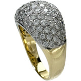 14号【Damiani/ダミアーニ】 パヴェ ダイヤモンド リング・指輪 K18ゴールド 18金/K18WGホワイトゴールド 18金 7.2g レディース 【中古】【真子質店】【BL】 【IYMox】