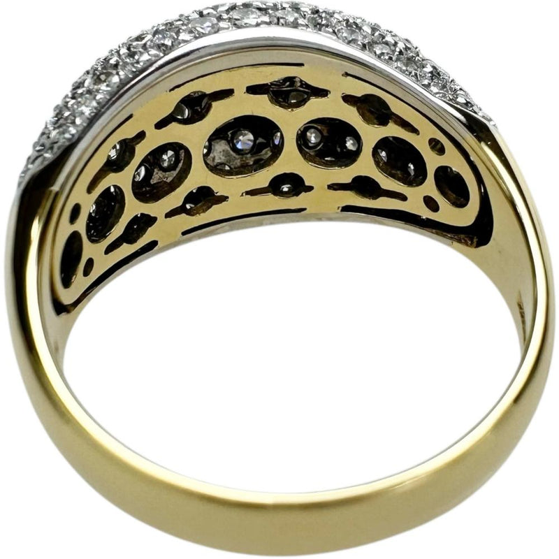 14号【Damiani/ダミアーニ】 パヴェ ダイヤモンド リング・指輪 K18ゴールド 18金/K18WGホワイトゴールド 18金 7.2g レディース 【中古】【真子質店】【BL】 【IYMox】