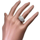 14号【Damiani/ダミアーニ】 パヴェ ダイヤモンド リング・指輪 K18ゴールド 18金/K18WGホワイトゴールド 18金 7.2g レディース 【中古】【真子質店】【BL】 【IYMox】