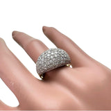 14号【Damiani/ダミアーニ】 パヴェ ダイヤモンド リング・指輪 K18ゴールド 18金/K18WGホワイトゴールド 18金 7.2g レディース 【中古】【真子質店】【BL】 【IYMox】