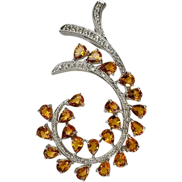 シトリン 2.47ct ダイヤモンド 0.23ct ペンダントトップ K18WGホワイトゴールド 18金 6.2g レディース
【中古】【真子質店】【NN】




【KIMo】