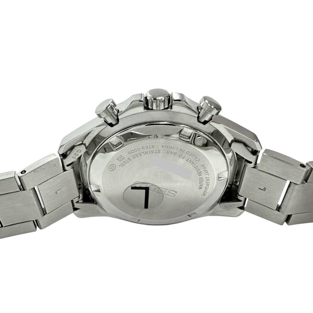 【*】様 SEIKO 8T63-00D0 クロノグラフ 腕時計 シルバー/グレー SEIKO/セイコー】 8T63-00D0 クロノグラフ 腕時計 ステンレススチール