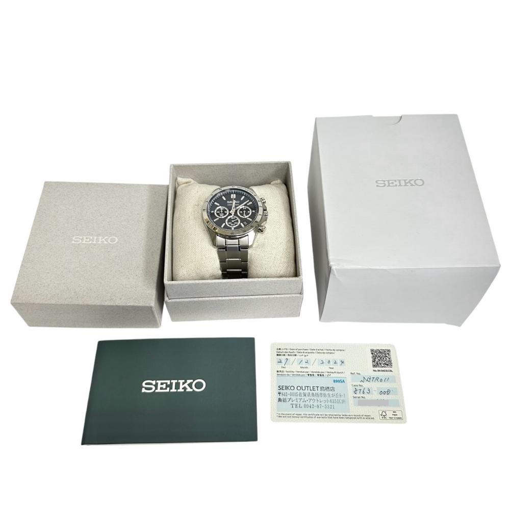 SEIKO/セイコー】 8T63-00D0 クロノグラフ 腕時計 ステンレススチール