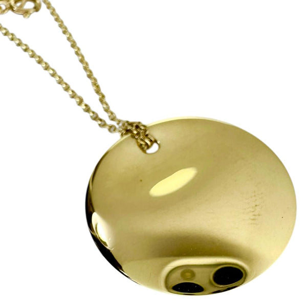 【TIFFANY&Co./ティファニー】 ラウンド/サークル ネックレス ペレッティ K18ゴールド 18金 5.9g 39cm レディース 【中古】【真子質店】【BL】 【MiID】