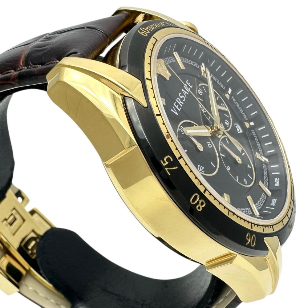 【極美品・稼働品】ヴェルサーチ VERSACE V-レイ VEDB クロノグラフ ヴェルサーチ V-レイ クロノグラフ メンズ VEDB00418 |腕時計