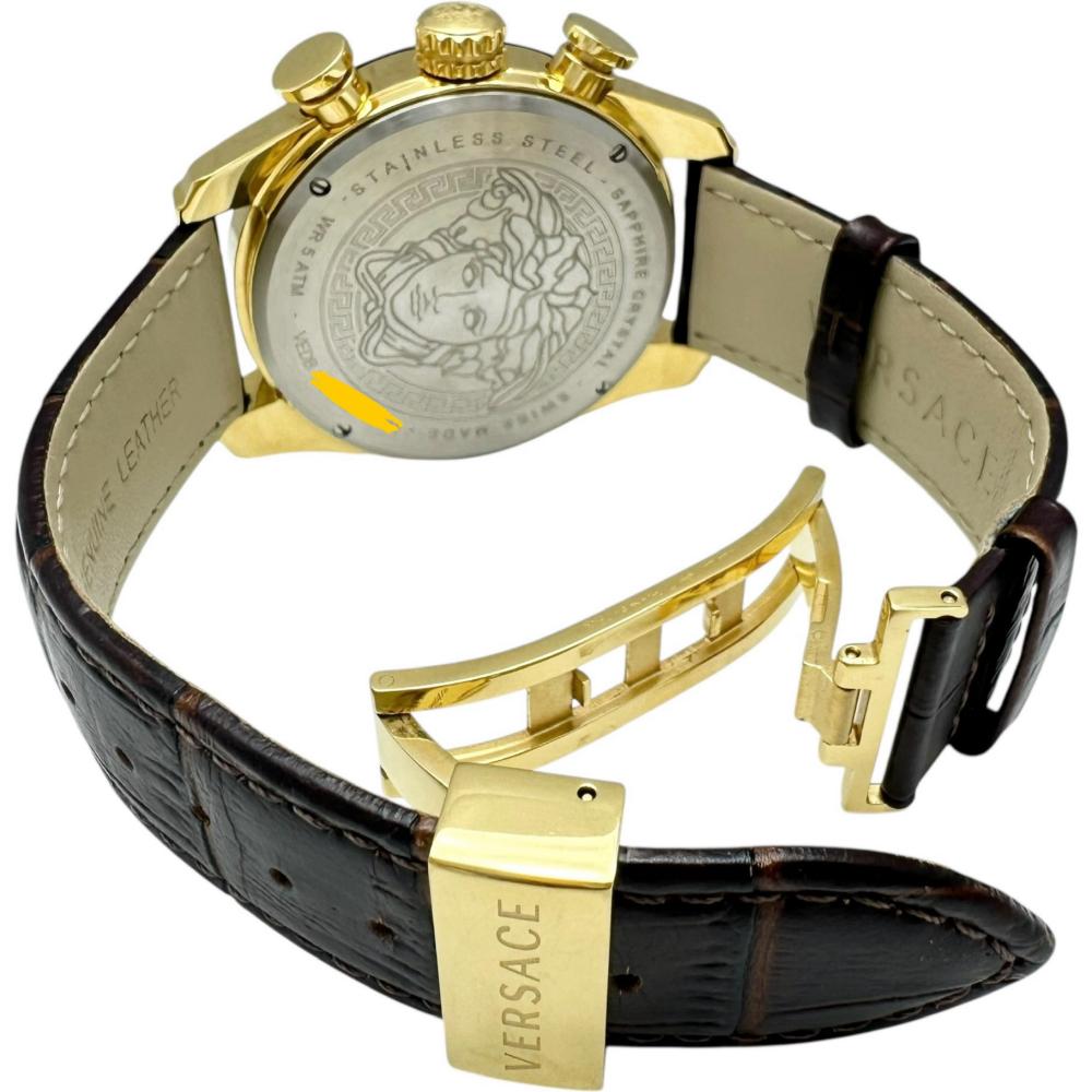 【希少】VERSACE ヴェルサーチ 腕時計 クロノグラフ VEDB ブラック VERSACE/ヴェルサーチ】 クロノグラフ VEDB 箱/保あり 腕時計 GP