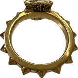 GUCCI Tiger Head Stud Ring, Size 13, Women's, GP 5.4g
 [Used] [Makoto Pawn Shop] [GD]




 [IMox] 