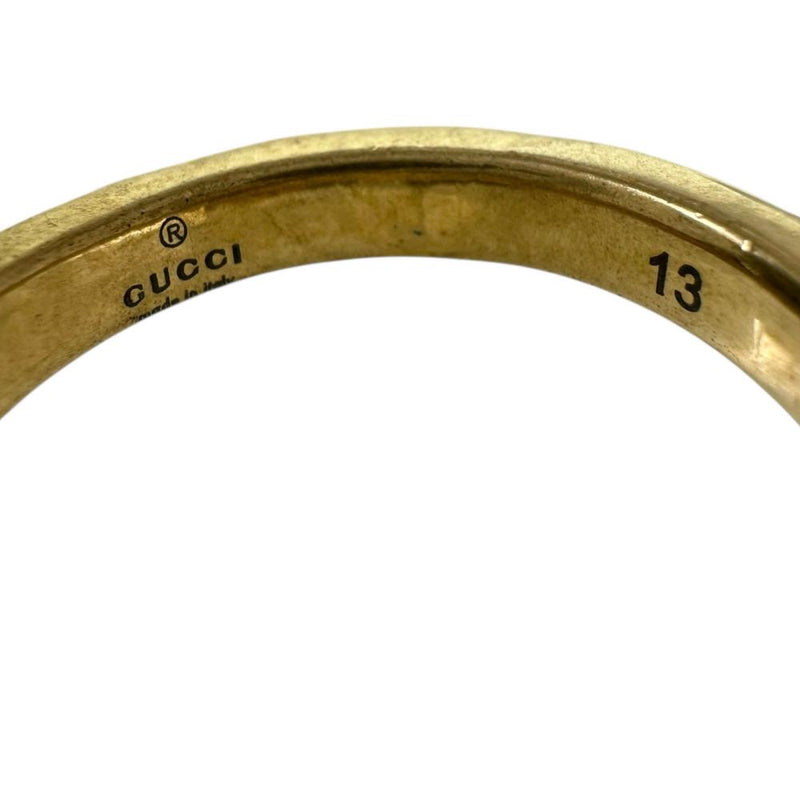 13号【GUCCI/グッチ】 タイガ―ヘッド タイガーモチーフ リング・指輪