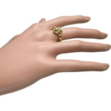 GUCCI Tiger Head Stud Ring, Size 13, Women's, GP 5.4g
 [Used] [Makoto Pawn Shop] [GD]




 [IMox] 