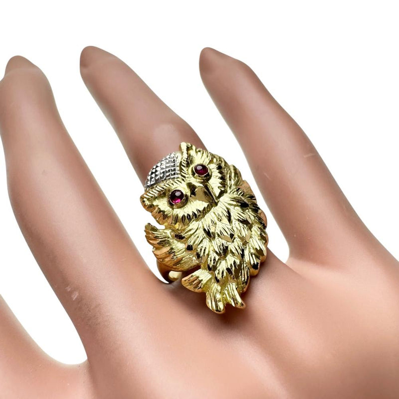 11号 フクロウ ルビー 計0.10ct リング・指輪 K18ゴールド 18金/Pt900プラチナ 9.7g レディース
【中古】【真子質店】【NN】




【IxMax】