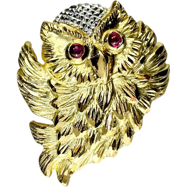 フクロウモチーフ ブローチ兼用 ルビー 0.10ct ペンダントトップ K18ゴールド 18金/Pt900プラチナ 7.7g レディース
【中古】【真子質店】【NN】




【MiTx】