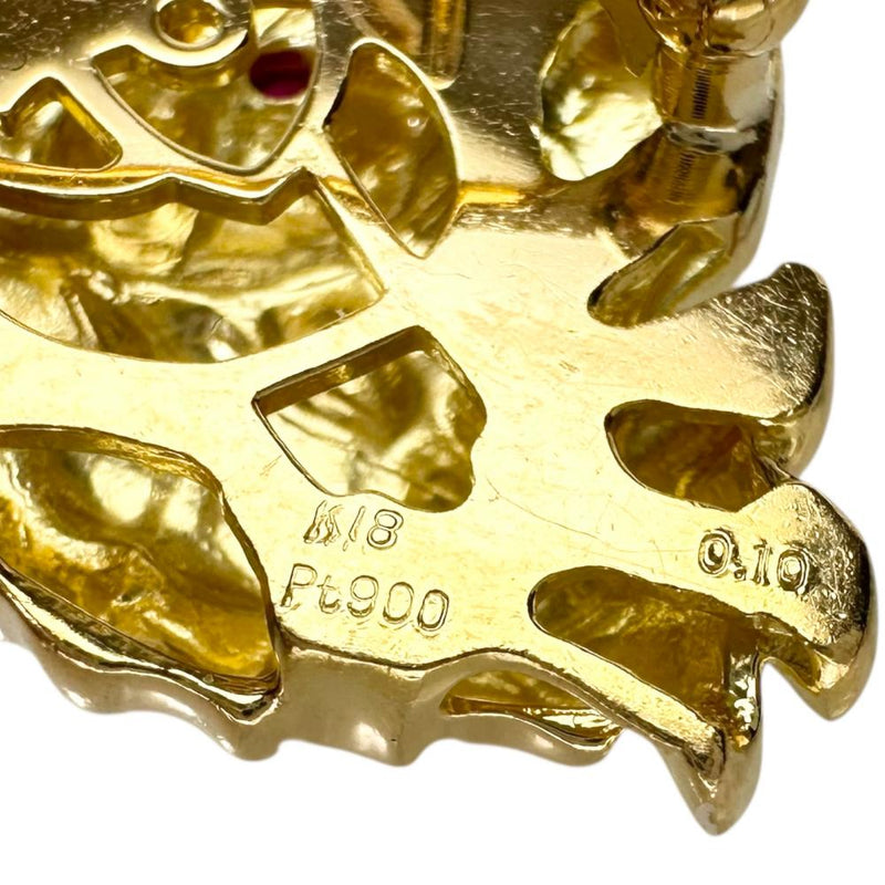 フクロウモチーフ ブローチ兼用 ルビー 0.10ct ペンダントトップ K18ゴールド 18金/Pt900プラチナ 7.7g レディース
【中古】【真子質店】【NN】




【MiTx】