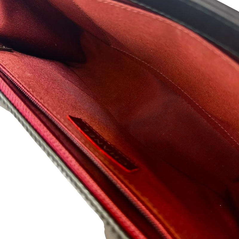 【CHANEL/シャネル】 ボーイシャネル28 Vステッチ チェーンショルダー ショルダーバッグ 20番（2014年頃）/▲シリアルシール剥がれ ラムスキン ブラックレザー/クスミシルバー金具 レディース【中古】【真子質店】【BL】




【TKMox】