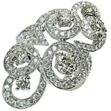 15.5号 ダイヤモンド 0.56/1.16ct リング・指輪 K18WGホワイトゴールド 18金 8.4g レディース 【中古】【真子質店】【NN】 【IMoSMo】