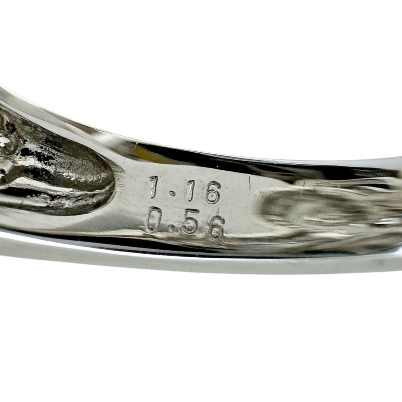15.5号 ダイヤモンド 0.56/1.16ct リング・指輪 K18WGホワイトゴールド 18金 8.4g レディース 【中古】【真子質店】【NN】 【IMoSMo】