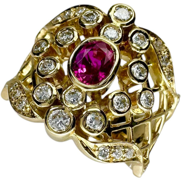 11.5号 ルビー 0.51ct ダイヤモンド 0.46ct リング・指輪 K18ゴールド 18金/金性分析済み 8.8g レディース
【中古】【真子質店】【NN】




【IISS】