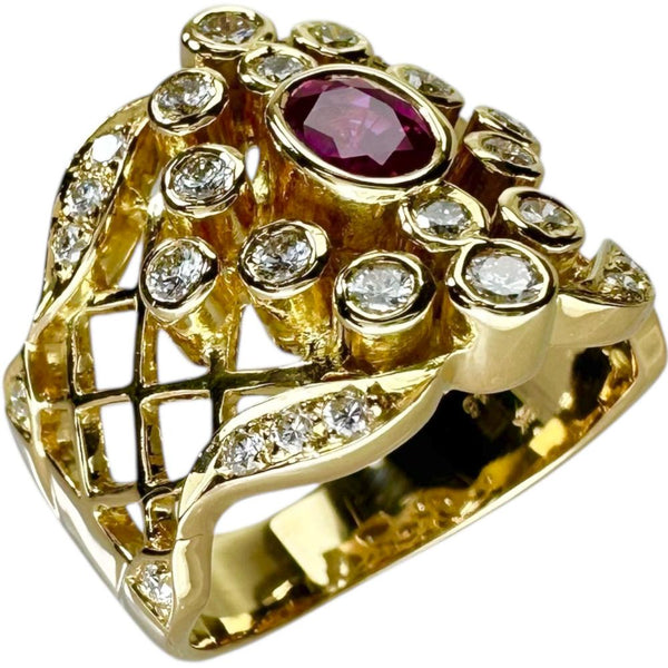 11.5号 ルビー 0.51ct ダイヤモンド 0.46ct リング・指輪 K18ゴールド 18金/金性分析済み 8.8g レディース
【中古】【真子質店】【NN】




【IISS】