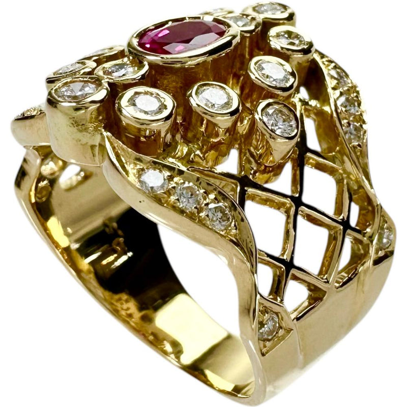 11.5号 ルビー 0.51ct ダイヤモンド 0.46ct リング・指輪 K18ゴールド 18金/金性分析済み 8.8g レディース
【中古】【真子質店】【NN】




【IISS】