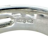10.5号 フラワーモチーフ ダイヤモンド 0.65ct リング・指輪 K18WGホワイトゴールド 18金 11.7g レディース 【中古】【真子質店】【NN】 【IMoMiD】