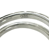10.5号 フラワーモチーフ ダイヤモンド 0.65ct リング・指輪 K18WGホワイトゴールド 18金 11.7g レディース 【中古】【真子質店】【NN】 【IMoMiD】