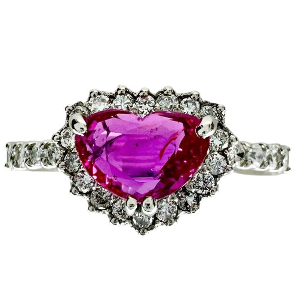12.5号 ハートモチーフ モザンビーク産 非加熱 ピンクサファイア 1.00ct ダイヤモンド 0.294ct リング・指輪 Pt950プラチナ 4.3g レディース
【中古】【真子質店】【NN】




【KDMi】