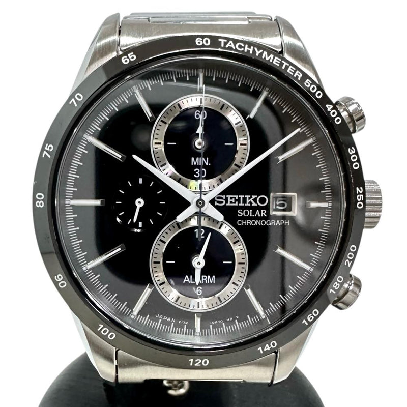 【SEIKO/セイコー】 V172-0AP0  ▲難有　クロノ不良 腕時計 ステンレススチール ソーラー 黒文字盤 レディース
【中古】【真子質店】【NN】




【Max】