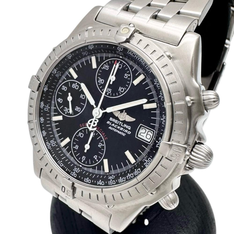 【BREITLING/ブライトリング】 クロノマット ブラックバード A13050.1 OH＆仕上げ済 腕時計 ステンレススチール 自動巻き/オートマ ブラック文字盤 メンズ
【中古】【真子質店】【GD】




【IKxx】