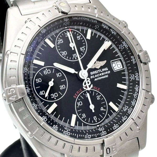 【BREITLING/ブライトリング】 クロノマット ブラックバード A13050.1 OH＆仕上げ済 腕時計 ステンレススチール 自動巻き/オートマ ブラック文字盤 メンズ
【中古】【真子質店】【GD】




【IKxx】