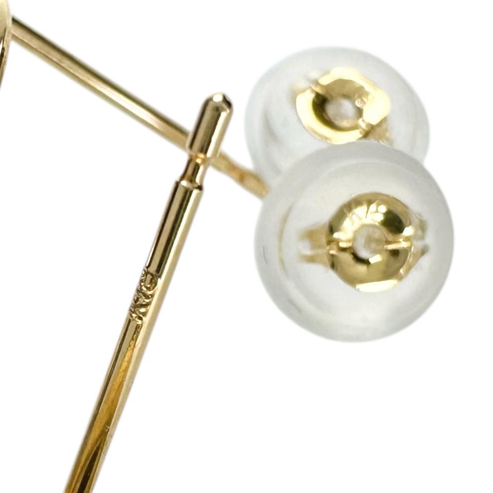 アコヤ真珠6mm ピアス K18ゴールド 18金 2.4g レディース 【中古