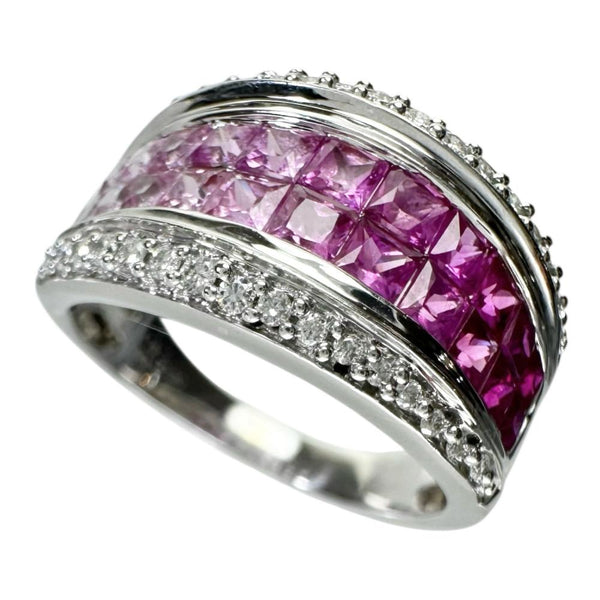 14.5号 ミステリーセッティング/グラデーション ピンクサファイア 0.95ct ルビー 0.70ct ダイヤモンド 0.20ct リング・指輪 K18WGホワイトゴールド 18金 5.9g レディース
【中古】【真子質店】【NN】




【KMiI】