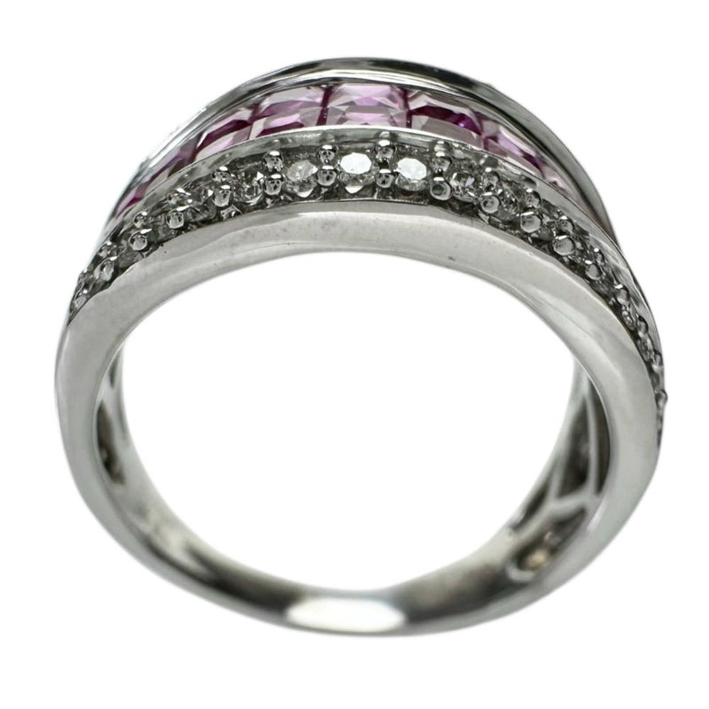 14.5号 ミステリーセッティング/グラデーション ピンクサファイア 0.95ct ルビー 0.70ct ダイヤモンド 0.20ct リング・指輪 K18WGホワイトゴールド 18金 5.9g レディース
【中古】【真子質店】【NN】




【KMiI】