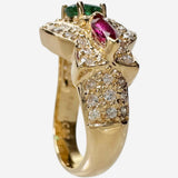 13号 花モチーフ エメラルド 0.45ct ルビー 0.33ct ダイヤモンド 0.51ct リング・指輪 K18ゴールド 18金 7.5g レディース
【中古】【真子質店】【NN】




【IIxx】