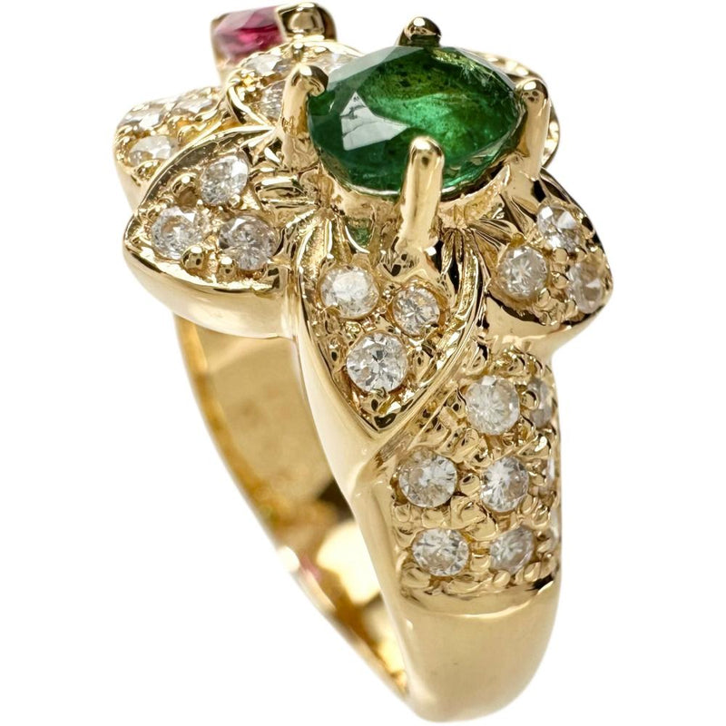 13号 花モチーフ エメラルド 0.45ct ルビー 0.33ct ダイヤモンド 0.51ct リング・指輪 K18ゴールド 18金 7.5g レディース
【中古】【真子質店】【NN】




【IIxx】