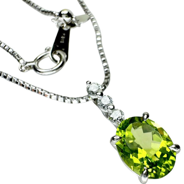 ペリドット 1.99ct ダイヤモンド 0.16ct ネックレス K18WGホワイトゴールド 18金 5.6g 50cm レディース
【中古】【真子質店】【NN】




【KDT】