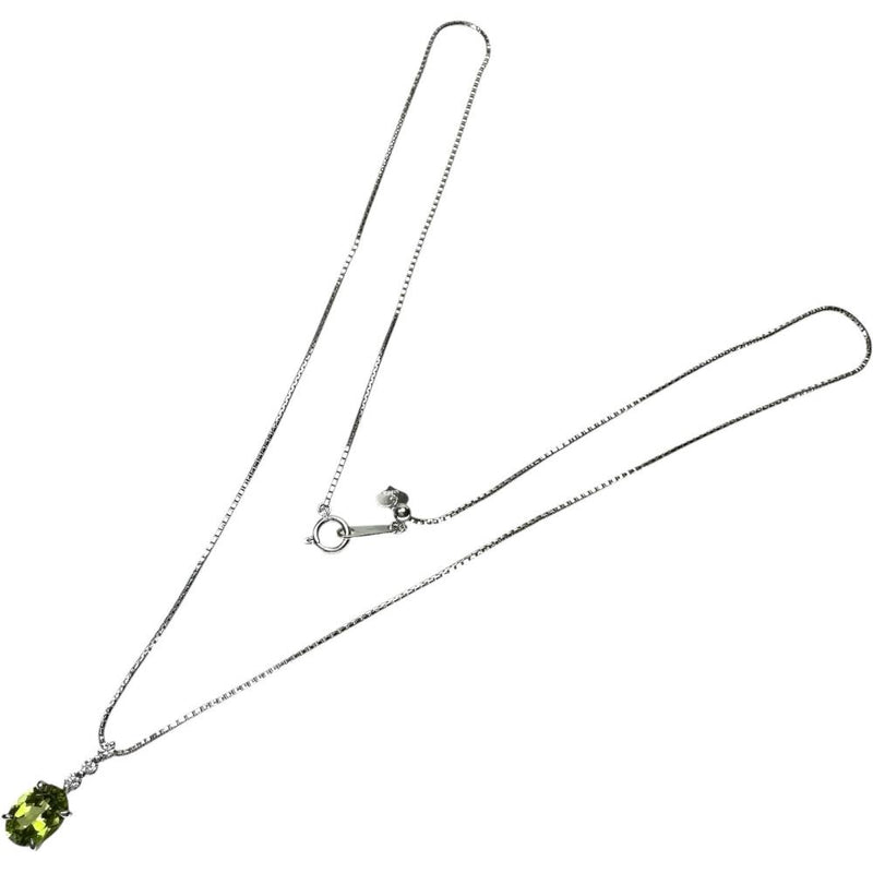 ペリドット 1.99ct ダイヤモンド 0.16ct ネックレス K18WGホワイトゴールド 18金 5.6g 50cm レディース
【中古】【真子質店】【NN】




【KDT】