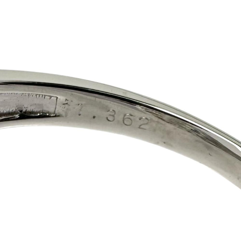14号 非加熱サファイア 1.362ct ダイヤモンド 計0.63ct リング・指輪 K18WGホワイトゴールド 18金 5.8g レディース 【中古】【真子質店】【NN】 【IMaKMo】