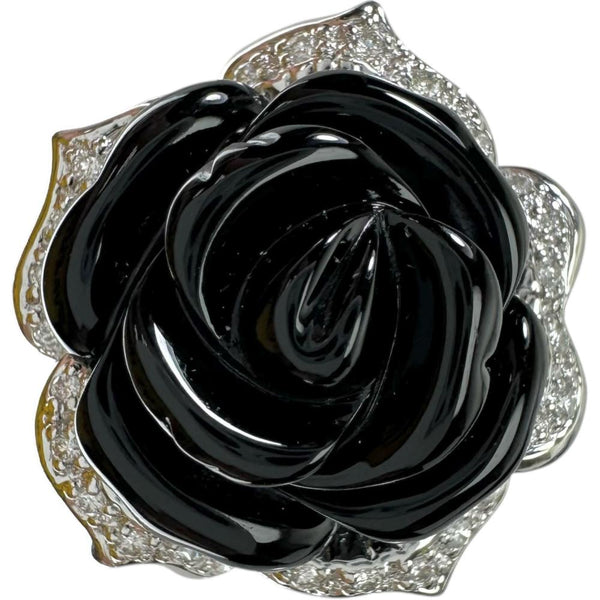 13号 薔薇/バラモチーフ オニキス ダイヤモンド 0.25ct リング・指輪 K18WGホワイトゴールド 18金 15.9g レディース
【中古】【真子質店】【NN】




【IMoDx】