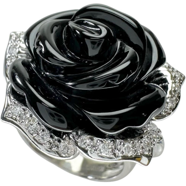 13号 薔薇/バラモチーフ オニキス ダイヤモンド 0.25ct リング・指輪 K18WGホワイトゴールド 18金 15.9g レディース
【中古】【真子質店】【NN】




【IMoDx】