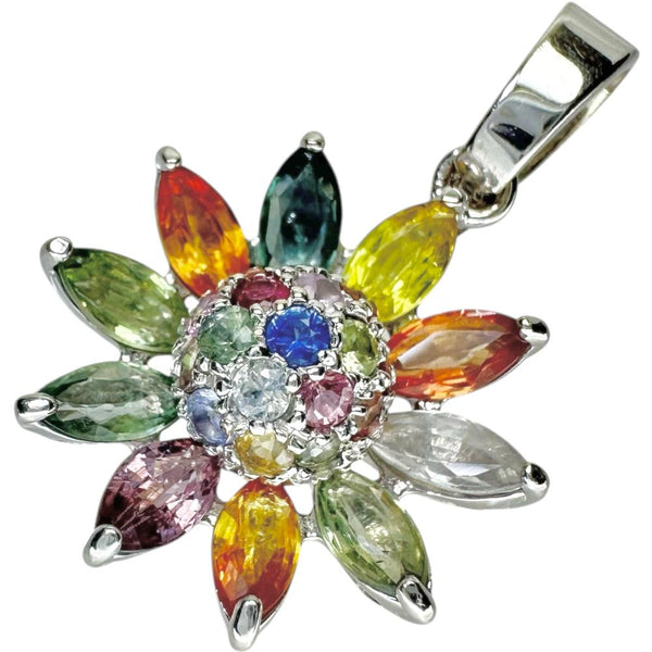 花/フラワーモチーフ マルチサファイア 3.25ct ペンダントトップ K18WGホワイトゴールド 18金 4.8g レディース
【中古】【真子質店】【NN】




【YIY】