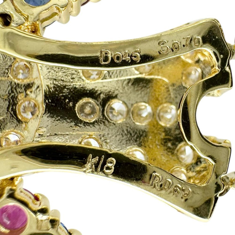 ピエロモチーフ　手足可動 ルビー 0.69ct サファイア 0.70ct ダイヤモンド 0.45ct ペンダントトップ K18ゴールド 18金 7.2g レッド/ブルー レディース
【中古】【真子質店】【NN】




【SSx】