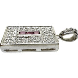 ルビー 0.437ct ダイヤモンド 0.727ct ペンダントトップ Pt900プラチナ 10.3g レディース 【中古】【真子質店】【NN】 【KxD】