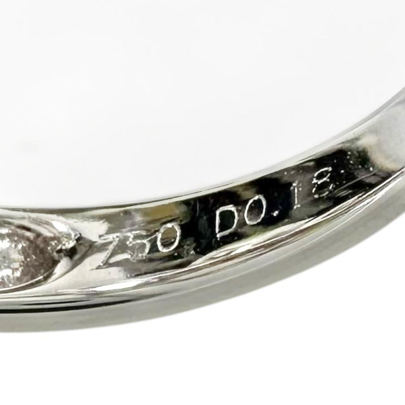 13号 ローズクォーツ 5.22ct ダイヤモンド 0.18ct マルチサファイア/マルチトルマリン 3.46ct リング・指輪 K18WGホワイトゴールド 18金 7.4g レディース 【中古】【真子質店】【NN】 【MiMoMi】