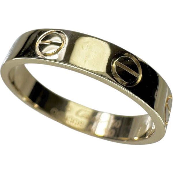 10号【CARTIER/カルティエ】 リング・指輪 ミニラブリング K18YGイエローゴールド 18金 3.3g #50 レディース 【中古】【真子質店】【GD】 【KST】