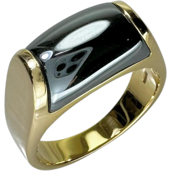 16号【BVLGARI/ブルガリ】 ヘマタイト リング・指輪 トロンケット  K18YGイエローゴールド 18金 10.3g 56 レディース
【中古】【真子質店】【GD】




【ITIx】
