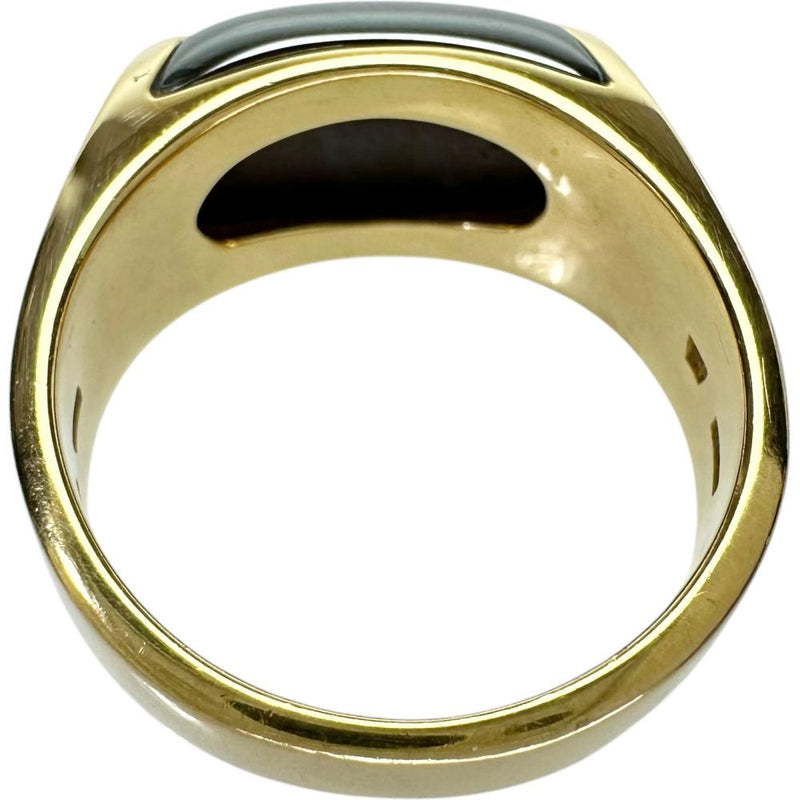 16号【BVLGARI/ブルガリ】 ヘマタイト リング・指輪 トロンケット  K18YGイエローゴールド 18金 10.3g 56 レディース
【中古】【真子質店】【GD】




【ITIx】